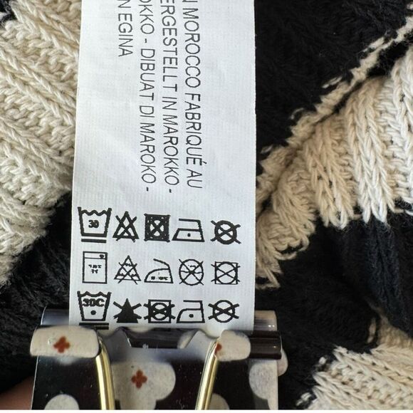 Zara Striped Knit Midi Skirt Black & White Women's Size Small - Picture 5 of 6